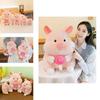 Adorable Plush Pig Doll Soft Stuffed Animal Creative Lollipop Pig Toy Gift Idea