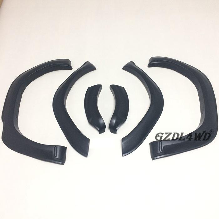 DUKE4WD Fender Flares for HILUX REVO: Injection Molded PP, ABS Blister, Modified for REVO Pickup.