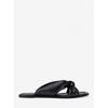 Michael Kors Elena Flat Slide Sandals 49s6elfs1l1 Black