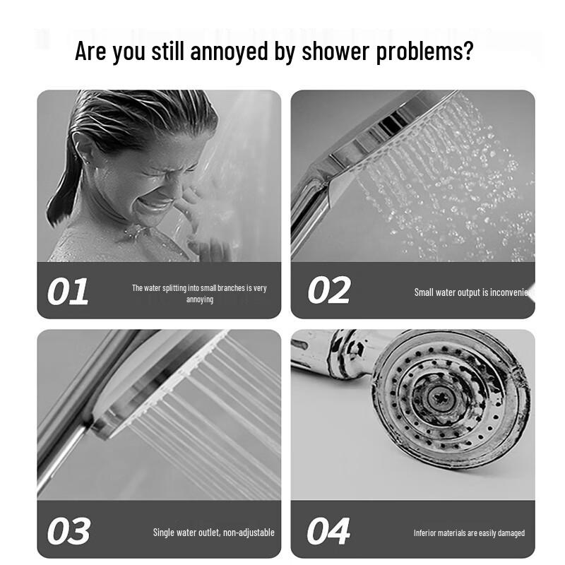 Muvi High-Pressure Handheld Shower Head