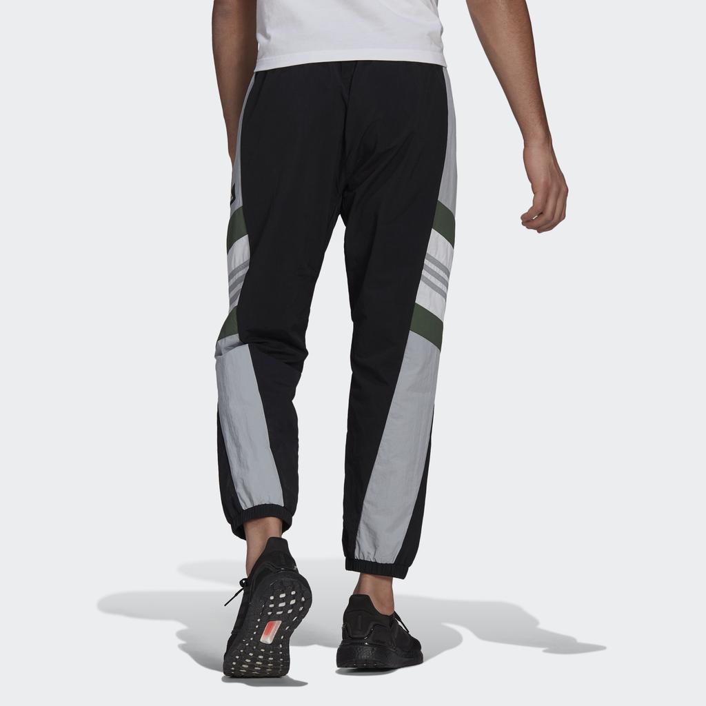 Adidas Snap-Button Colorblock Track Pants Men Bottoms Black GU1742
