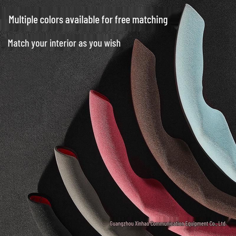 Ultra-thin Non-slip Suede Steering Wheel Cover for Ideal Auto ONE and L9 – Universal, Sweat-absorbent, All Season Use