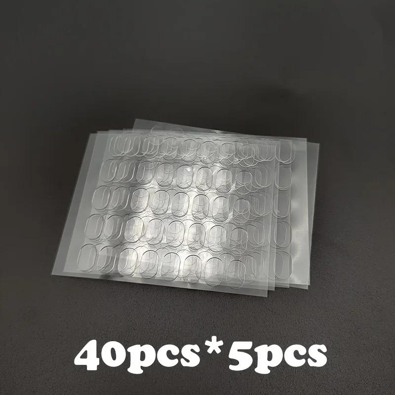 200 stuks Transparante Dubbelzijdige Tape Pads - Niet-Markering, Antislip Lijm voor Doe-het-zelf Projecten & Modelauto Decoratie Dubbel