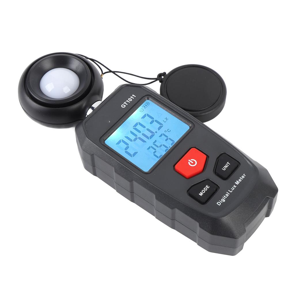 Digital Illuminometer LCD Display 200000Lx Auto Range LU FC Unit Data Storage Luxmeter Light Meter