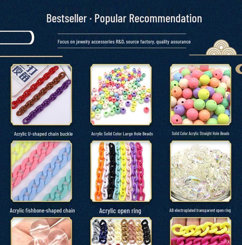 Green Imitation Jade Round Acrylic Beads for DIY Jewelry.