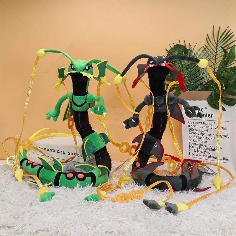 Mega Rayquaza Plush Toy  Shiny Dragonair Rayquaza Gyarados Peluche Anime Cartoon Stuffed Doll Children Kids Xmas Gifts