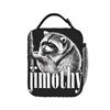 Jimothy Raccoon Insulated Lunch Bags Large Cute Panda Meal Container Thermal Bag Tote Lunch Box College Outdoor Girl Boy
