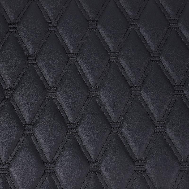 Thick Faux Leather Embroidered Car Interior Floor Mats & Headliner Trim
