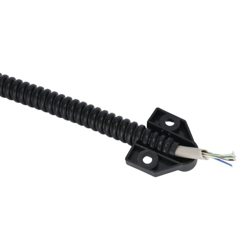 Stainless Steel Access Control Cable Exposed Mounting Anti-pinch Wire Loop Metal Head Armored Cable Secure Line Defender