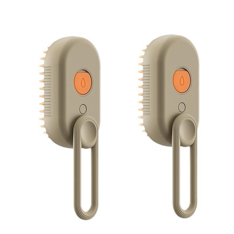 3 In 1 Cat Dog Pet Spray Massage Brush One Button Steam Spray Folding Rotatable Grooming Tool Hair Bath Hair Removal Brush Comb