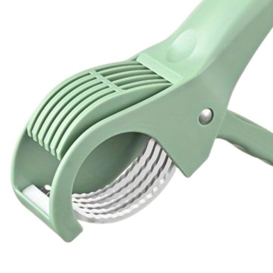2Pcs Fruit Slicer Ergonomic Handle Multi-Blade Design Kitchen Cutter Fruits Vegetables Slicer