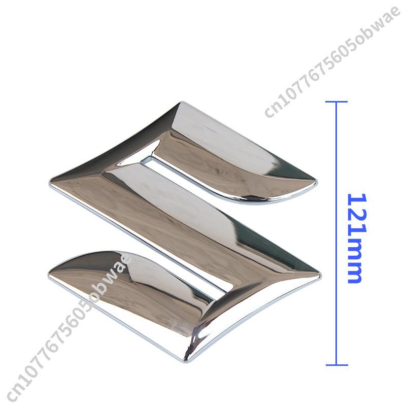 For SUZUKI Vitara Swift CELERIO Dzire Alto Front Grill Rear Trunk Hood Sline Car Accessory ABS Black SUZUKI Logo Emblem Sticker
