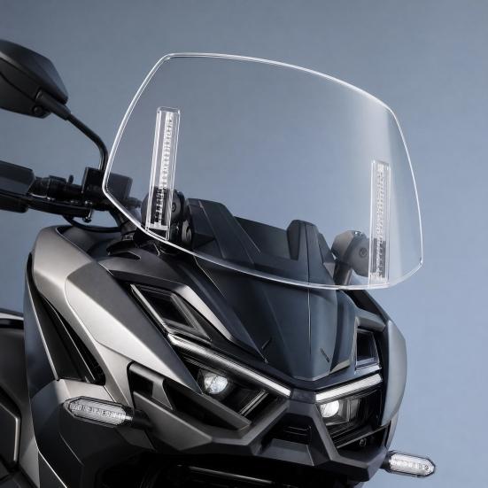 Universele Motorfiets Windscherm, Verstelbare Winddeflector, Clip-stijl Windscherm voor Honda / voor Suzuki / voor Yamaha en Andere Modellen