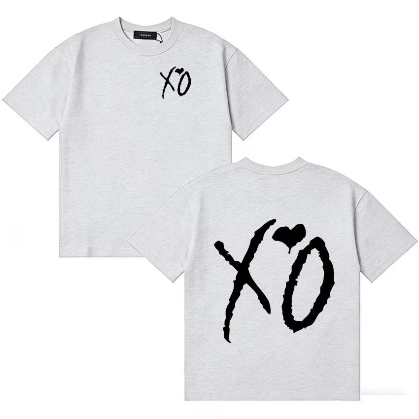 The Weeknd Classic Letters Print Oversized Y2K summer cotton T Shirts Short Sleeve T-shirt Casual