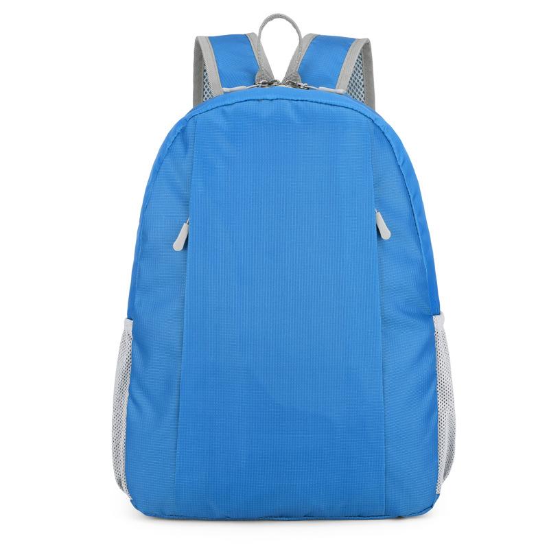 Новый уличный спортивный рюкзак большой емкости, многофункциональная складная сумка-мешок для повседневного использования, износостойкий и легкий туристический рюкзак. небесно-голубой