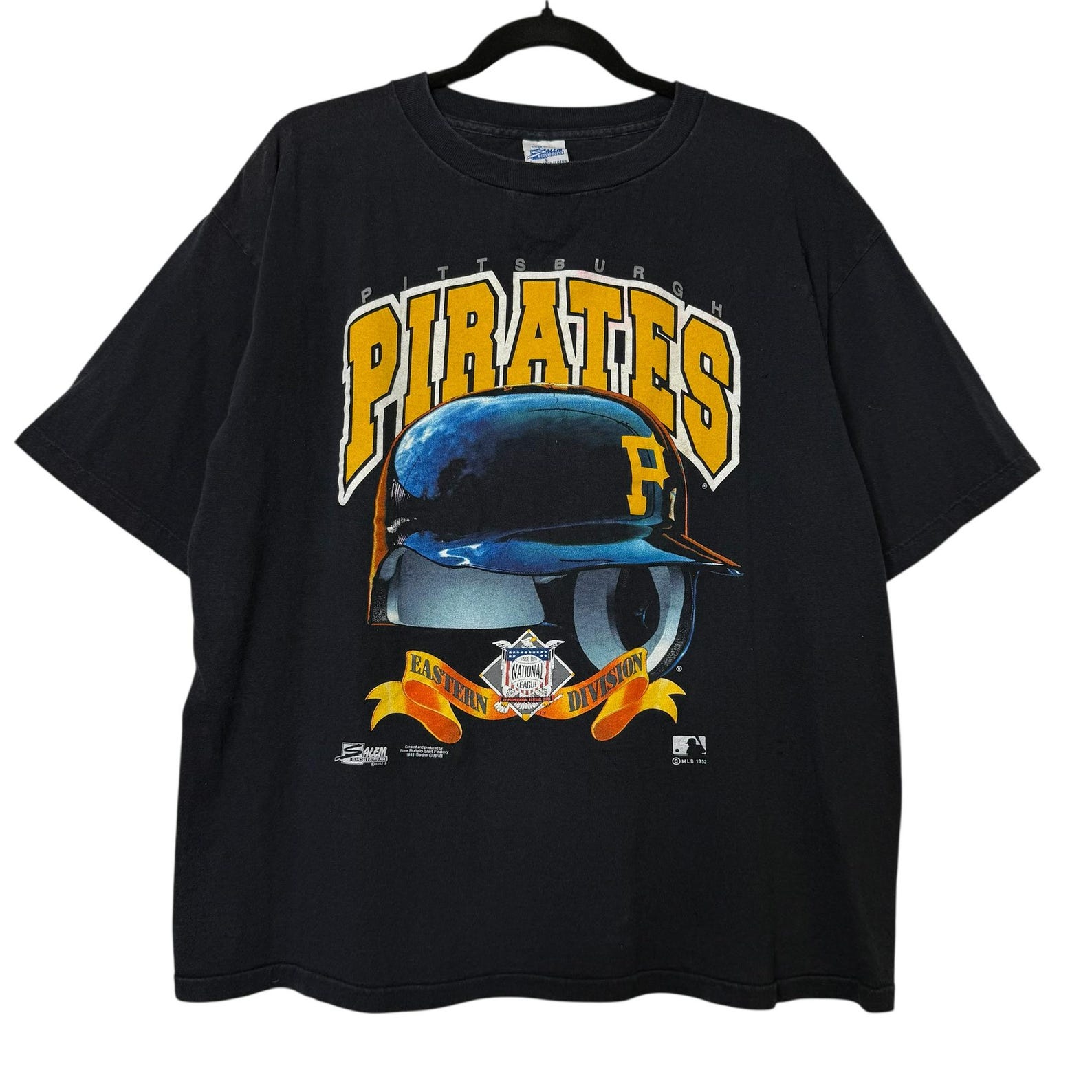 1992 Pittsburgh Pirates Salem T shirt Sz L (B641) S