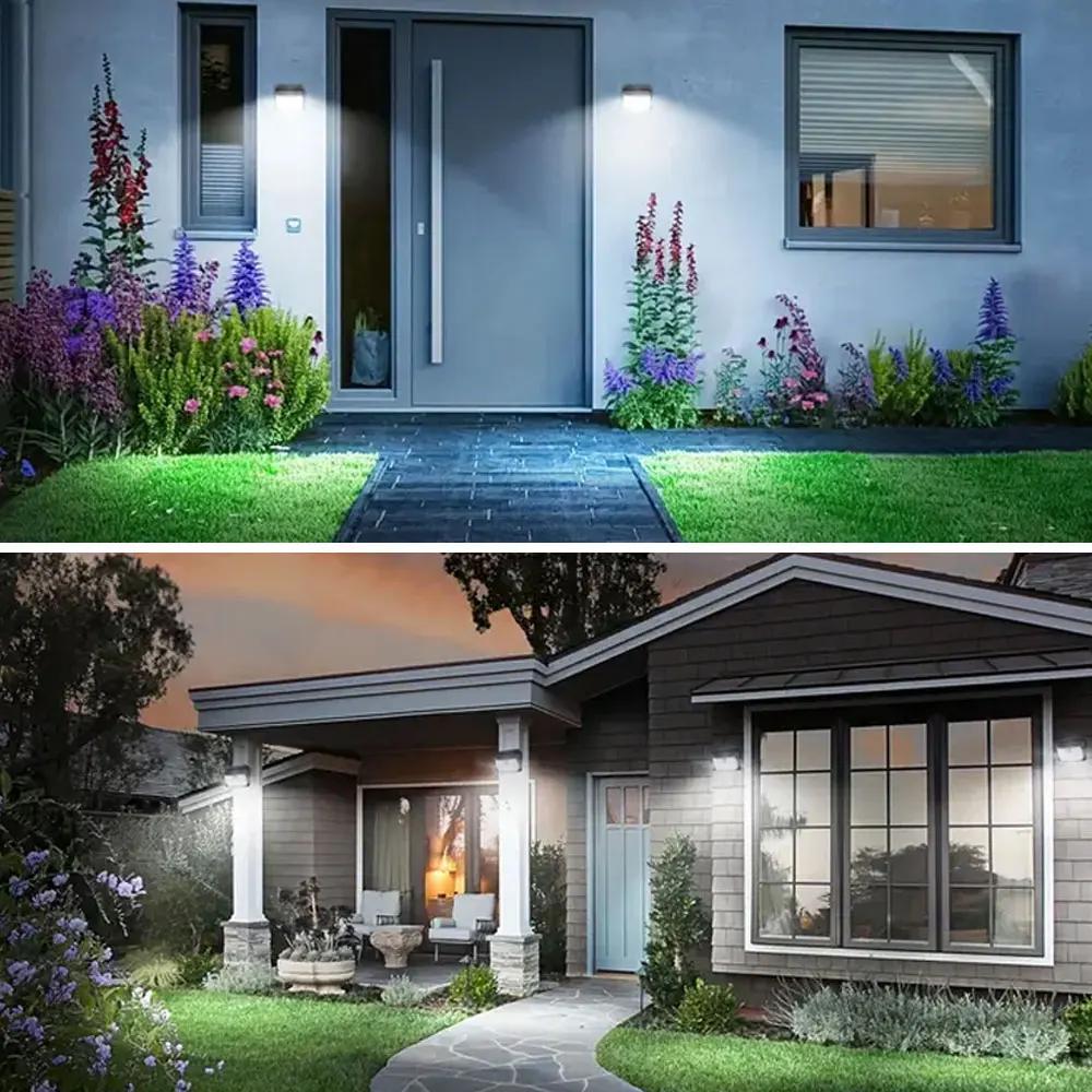 176LED Solar Lights Motion Sensor Solar Powered Flood Lights Waterproof Solar Security Wall Light 3 Modes Outside Backyard Yard
