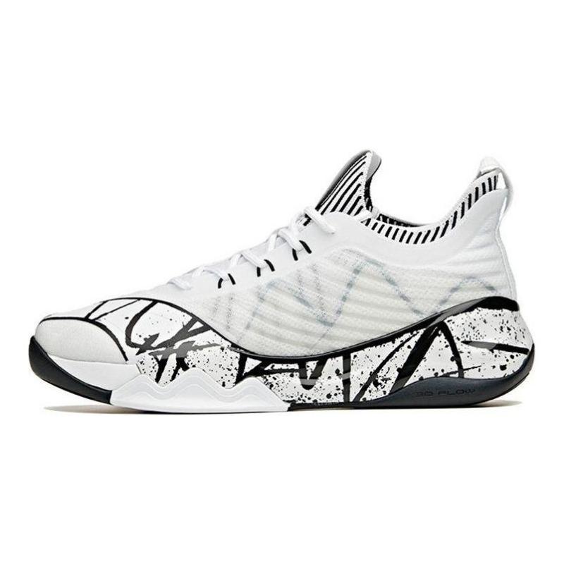 Anta Men KT6 Klay Thompson Low-top Basketball Shoes White Black 112121102-5 39