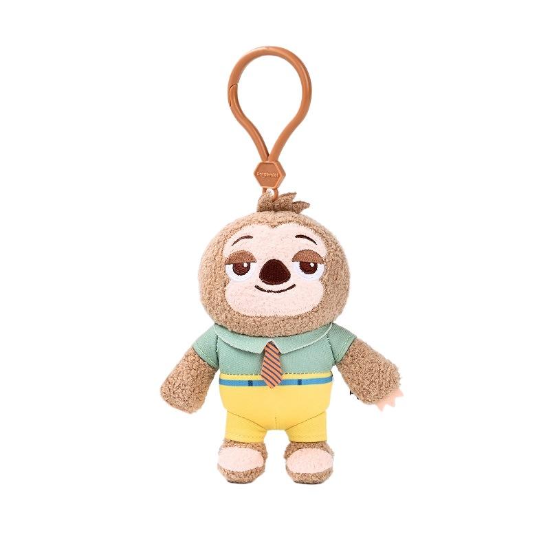 

Disney Zootopia Plush Toy Judy Nick Sloth Sheep Leopard Finnick Pendant Sloth Keychain Decorative Keychain Birthday Gift E