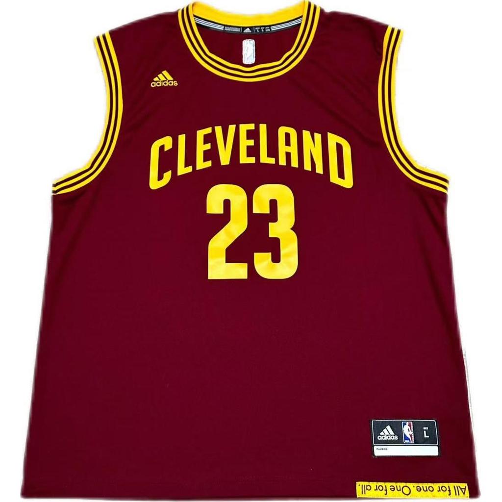 Adidas X NBA Collaboration Cleveland Cavaliers James 23 REP Print Pullover Round Neck Comfortable Basketball Jersey Unisex jersey 7818A-327-AEB2581