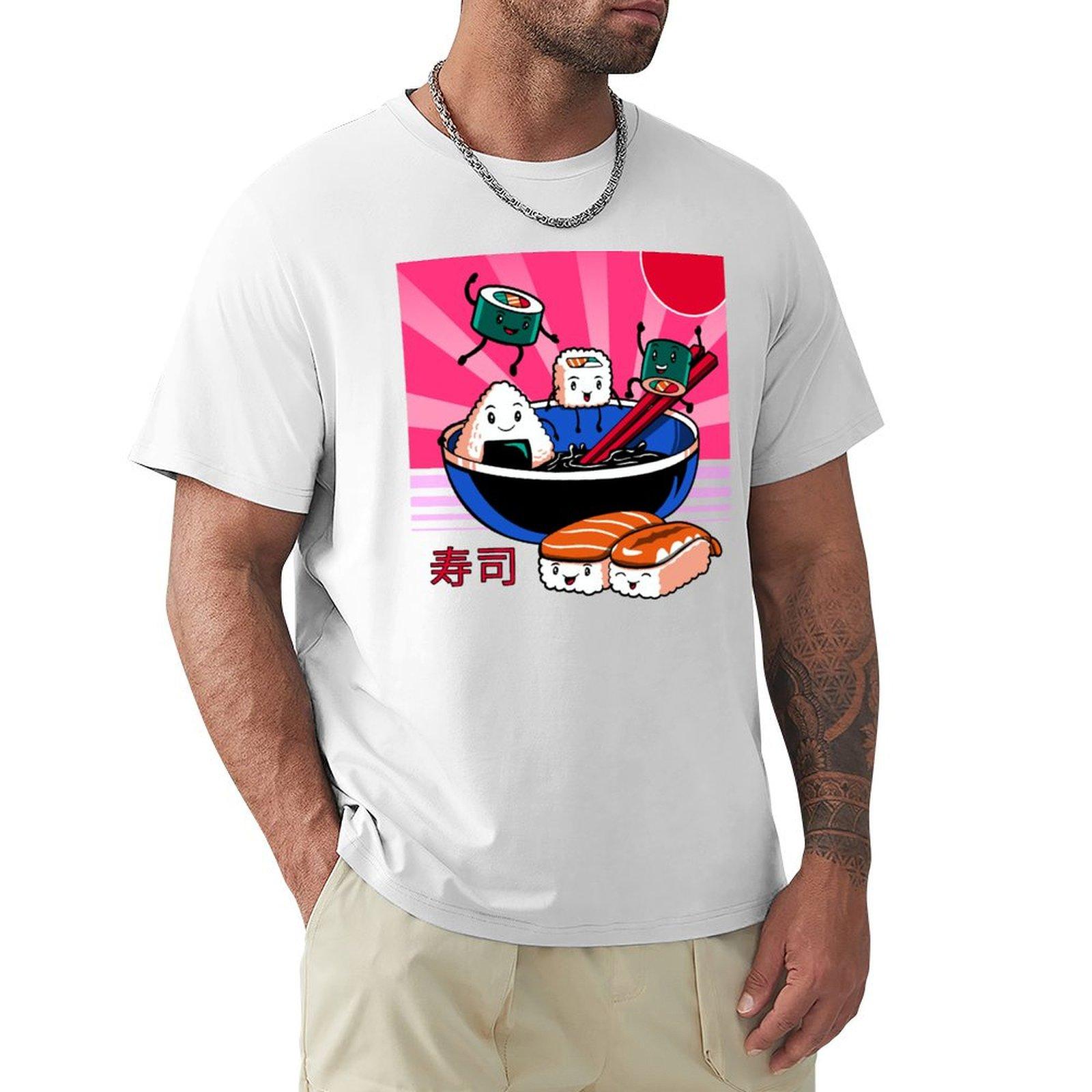 Sushi Retro Fun Tshirt Sun Protective Outdoor Tee Top S