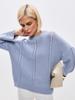 2025 Autumn/Winter Women's Loose Fit Hollow Knit Pullover Sweater - Round Neck, Lazy Style