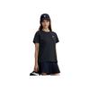 Asics Moisture Wicking Quick Dry Round Neck Sports Short Sleeve T-Shirt Women Tops Black 2012D164-001