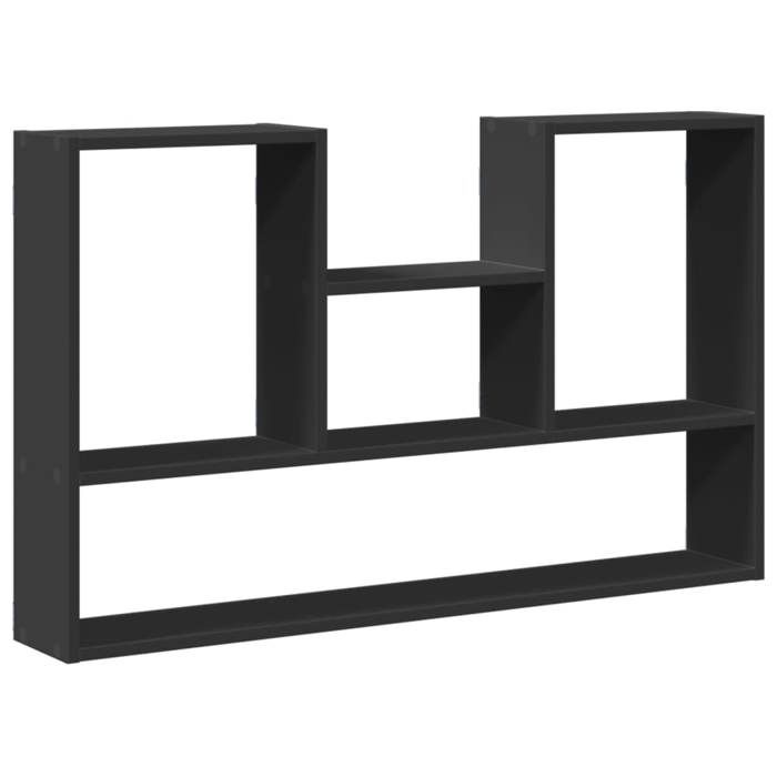 VidaXL Étagère murale noir 99x15x60 cm bois d'ingénierie 853237