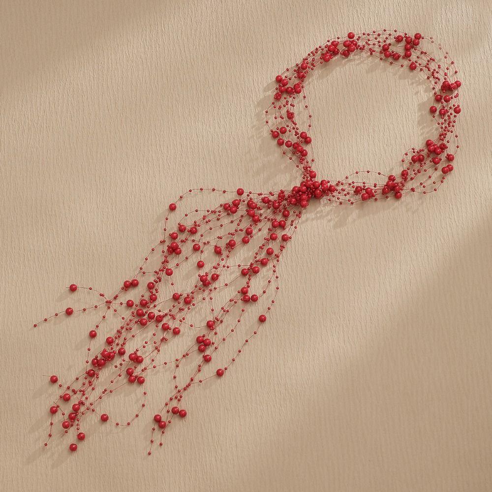 Multi-Layer Bridal Pearl Headband Handmade Women Daily Hair Wear Crystal Pearl Hair Vine Wedding