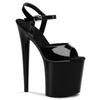 High-heeled Sandals Women's Bright Leather Ultra-high Heel Waterproof Table Design Sense Niche Thin Heel Fish Mouth High Heels Summer