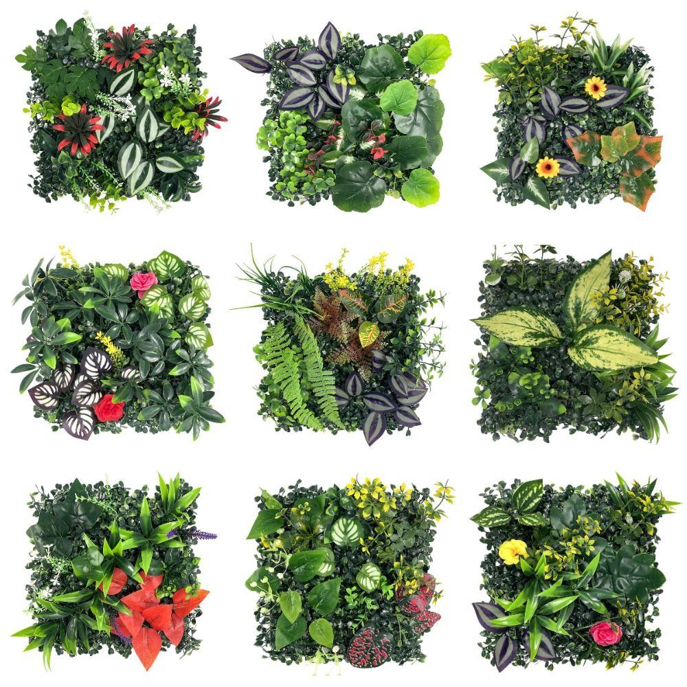 Eternal Life Artificial Plant Wall Panel Sunflower Artificial Fern Grass  Living Room