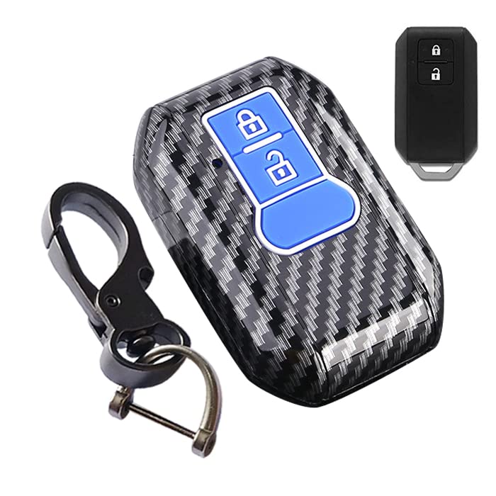 

LETINGFAR Key Case for Suzuki, Smart Key Case, Key Cover, ABS Plastic, 2 Buttons, SUZUKI2-2J-D-19-TQ синий