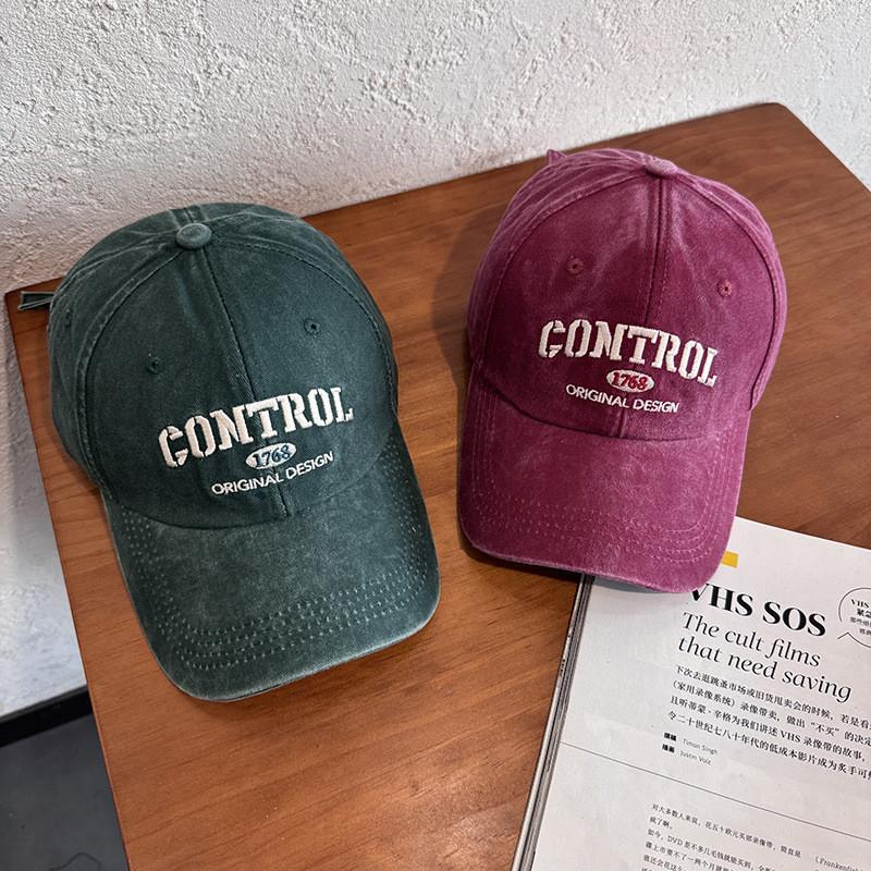 Retro Street Style Letter Embroidery Neutral Casual Baseball Cap For All Seasons