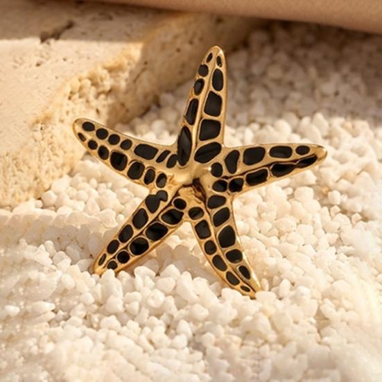 1 Paio di Orecchini a Stella Marina da Donna, Orecchini a Bottone Stella Marina Boho Beach, Accessori Gioielli a Tema Estate per Vacanze
