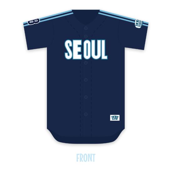 Pre-order SKZOO Every Where All Around the World in SEOUL Baseball Jersey Seoul ver.