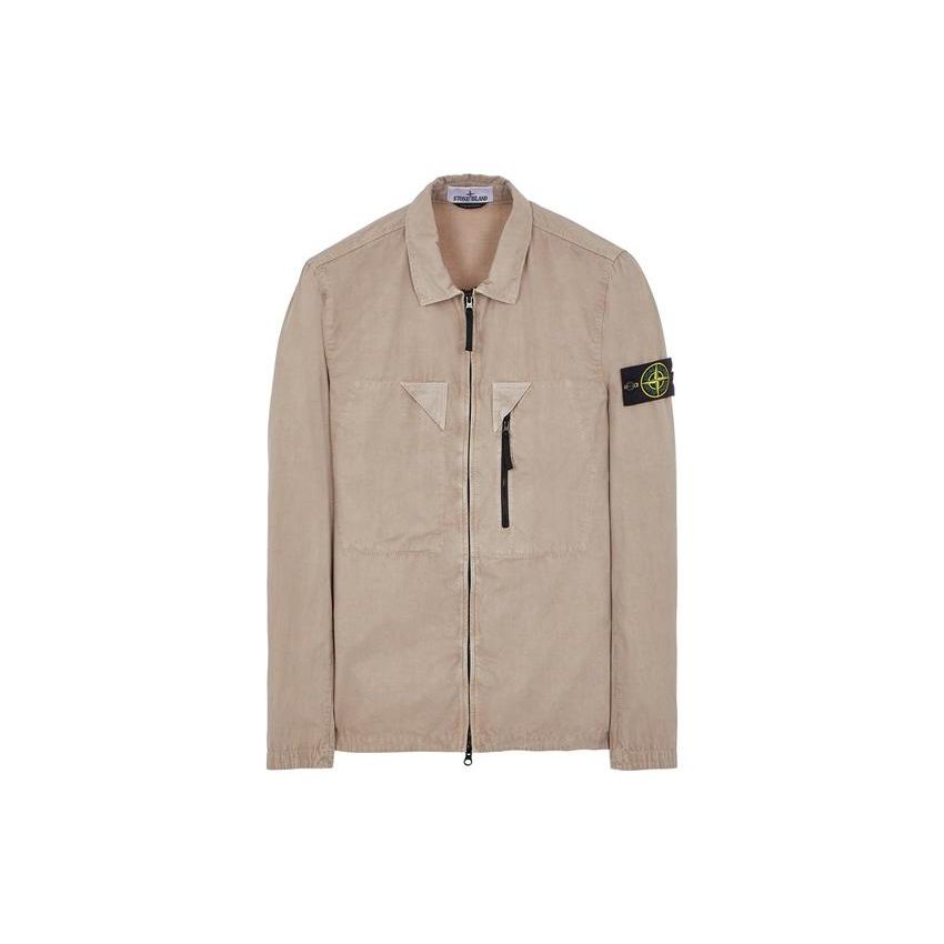 

STONE ISLAND Мужская куртка на молнии с длинным рукавом однотонная Ss23, цвет голубино-серый 7815106WN-V0192 XL