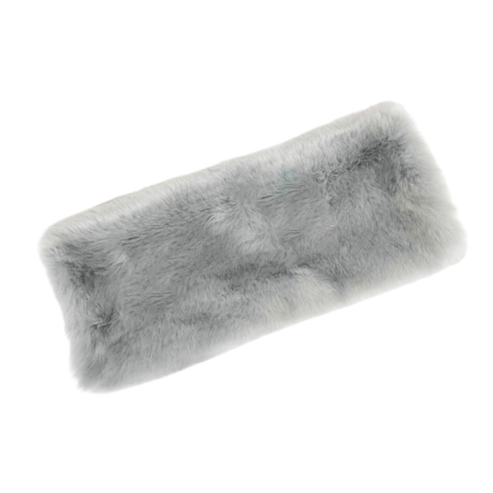 

Зимняя теплая плюшевая муфта для рук для взрослых женщин, муфты из искусственного меха для активного отдыха на открытом воздухе, для офиса в помещении, аксессуар для согрева рук серый