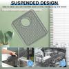 Silicone Sink Protectors Hollow Sink Mat Non-slip Heat Insulation Table Mat Dish Rack Desk Protect Sink Grid Mats Kitchen Tool