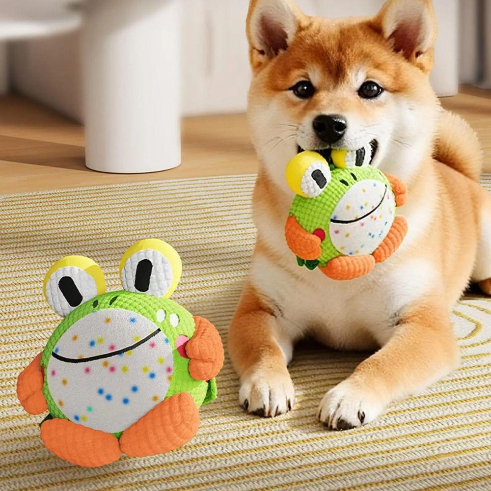 Animal Shaped Moving Dog Ball Sound Ball Automatic Moving Electric Rolling Toy Washable Durable Chew Dog Chew Teether