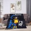 Coralines Animated Movie Blanket  Travel Flannel Throw Blanket For Living Room Warm Soft Custom DIY Quality Bedspread Gift Idea