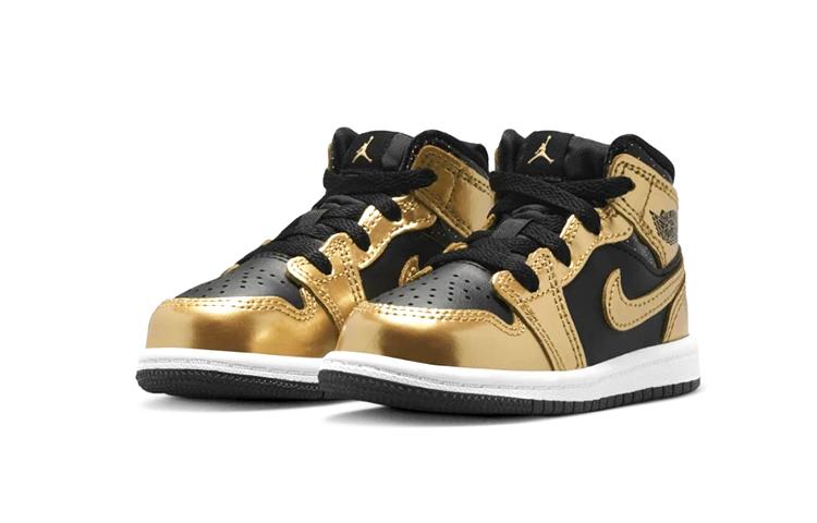 Jordan 1 Mid SE Metallic Gold Black TD DR6969-071