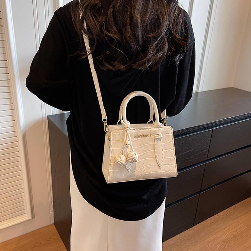 Τσάντα χειρός με πέτρινο μοτίβο, μοντέρνα μικρή τετράγωνη τσάντα, δημοφιλής γαλλική τσάντα ώμου με έναν ώμο