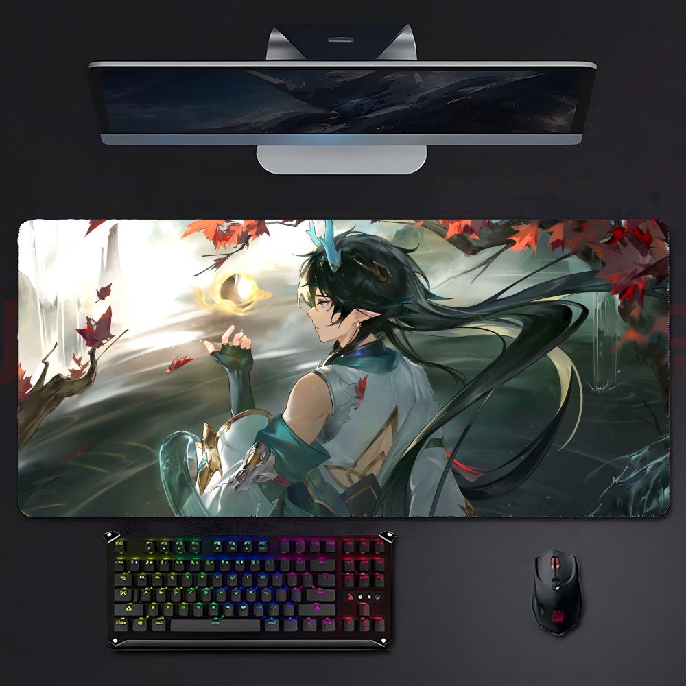 Gamecharacter Calm HHonkai Star Rail DDan Heng Mouse Pad Mousepad Large Gaming Lockedge Thickened Pc Table Desk Mat