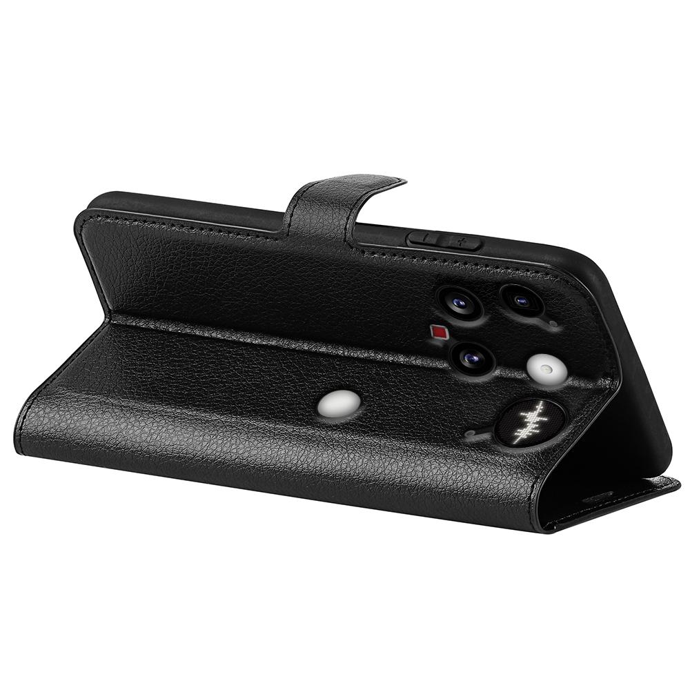 For Nothing Phone (3) 5G Case Litchi Texture Shockproof Leather Wallet Phone Cover