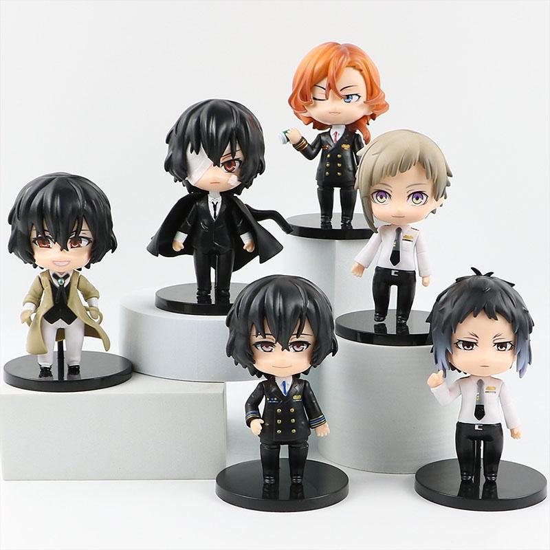 Q Version Nakajima Atsushi And Dazai Osamu Anime Figures Wholesale Blind Box Toys