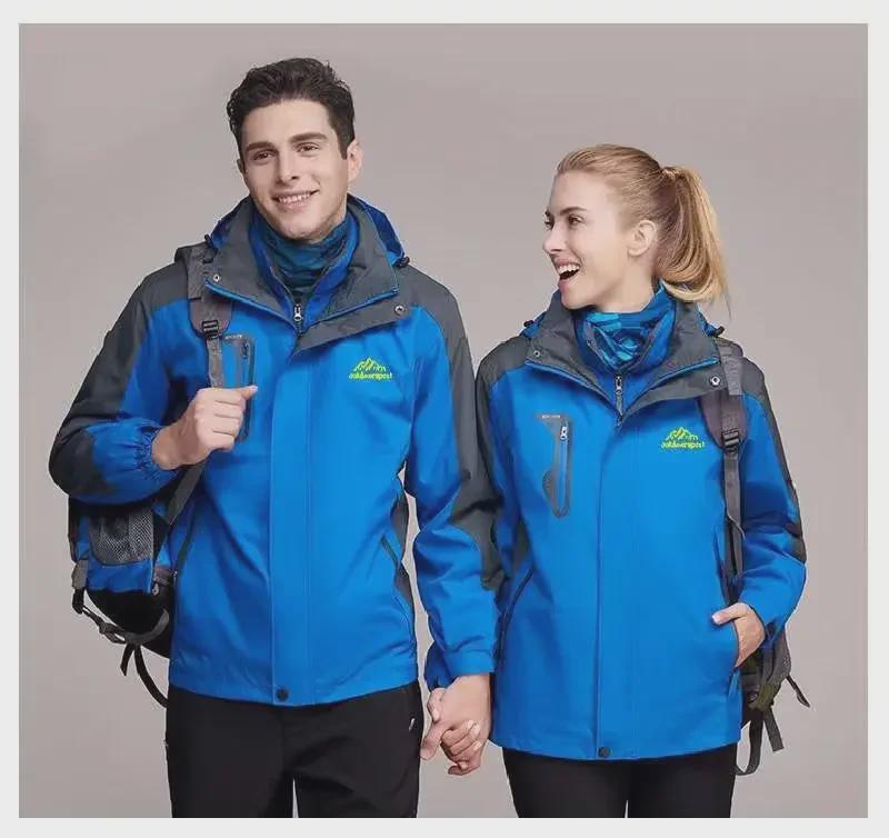 New Waterproof and Breathable Velvet-Lined Winter Jackets for Men and Women - Warm and Stylish Outdoor and Mountaineering Wear