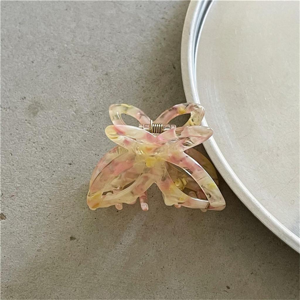 New Fashion Hollow Butterfly Hair Clips Women Elegant Ponytail Clip Sweet Acrylic Crab Claw Clips Headdress Hair Accessories