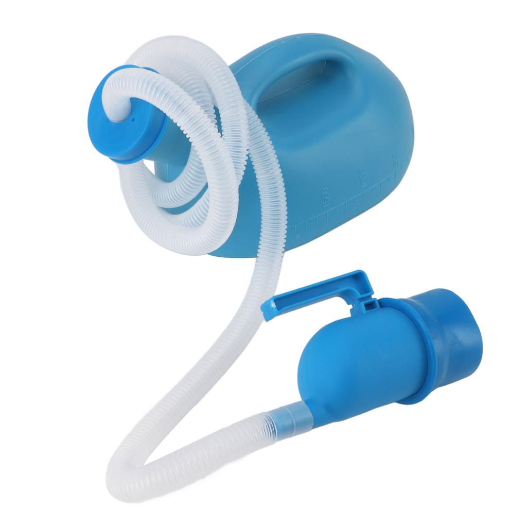 Unisex Potje Urinaal 2000ML Capaciteit Lekvrije Urinaalfles met Flexibele Lange Buis voor Ouderen