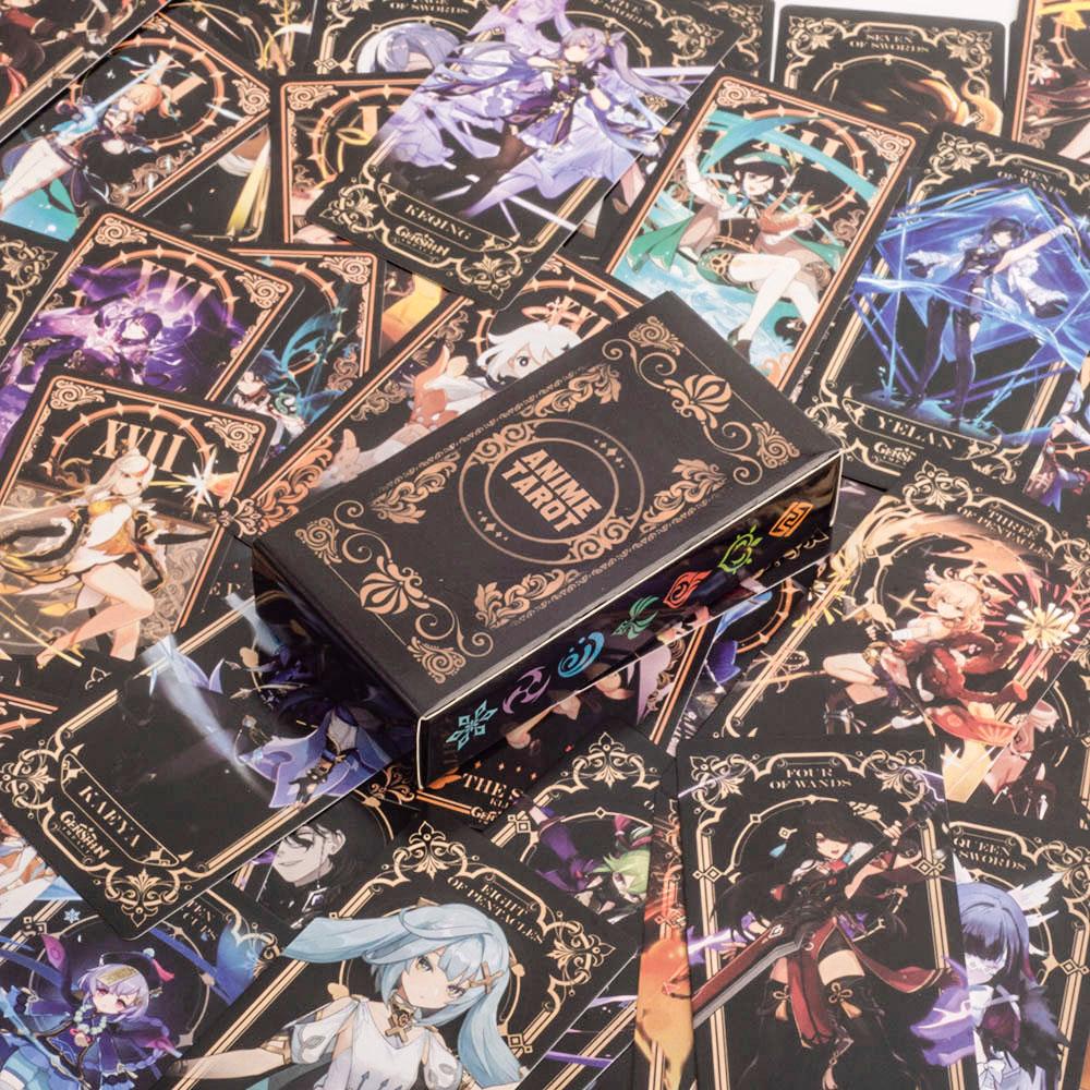 Anime Tarot 78pcs Fortune Telling Card English Version Board Game Entertainment