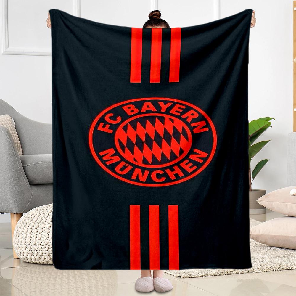 Bayern Munich Blanket Ultra-Soft Suitable for Bed Livingroom Bedding for All Seasons Stylish Decor Gift for Travel Home Birthdays